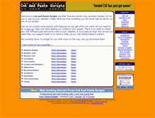 Tablet Screenshot of cutandpastescripts.com